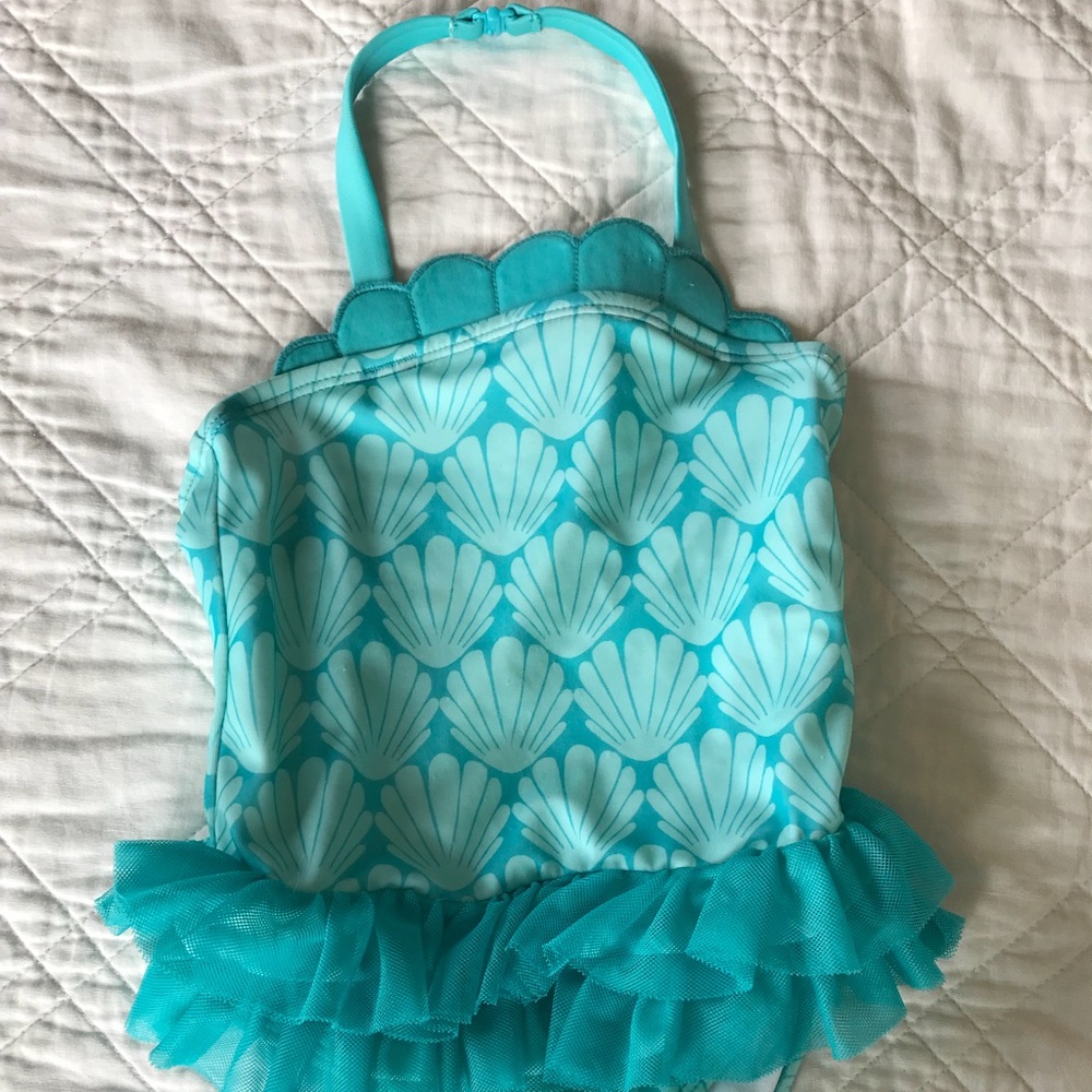 SOLD! Gymboree Halter Ruffle Mermaid Swim Suit
